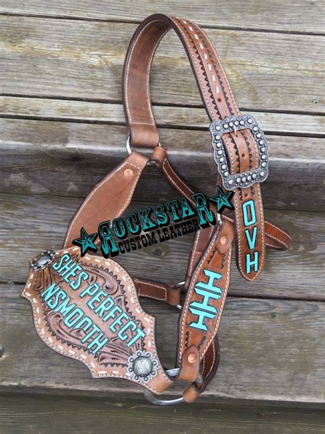 custom leather bronc halters.